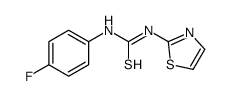1-(4-fluorophenyl)-3-(1,3-thiazol-2-yl)thiourea Structure