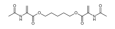 1,5-pentanediol bis(α-acetamido acrylate)结构式