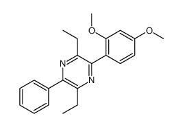 2-(2,4-dimethoxyphenyl)-3,6-diethyl-5-phenylpyrazine结构式