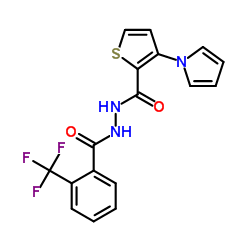 3-(1H-Pyrrol-1-yl)-N'-[2-(trifluoromethyl)benzoyl]-2-thiophenecarbohydrazide Structure