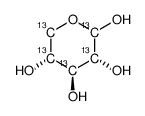 d-[ul-13c5]xylose Structure