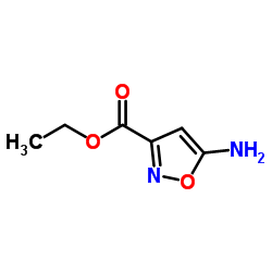 5-氨基-3-异恶唑羧酸乙酯结构式