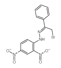 Ethanone,2-bromo-1-phenyl-, 2-(2,4-dinitrophenyl)hydrazone结构式