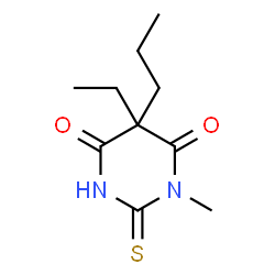4,6(1H,5H)-Pyrimidinedione,5-ethyldihydro-1-methyl-5-propyl-2-thioxo-(9CI) structure