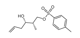 (2S,3S)-(+)-toluene-4-sulfonic acid 3-hydroxy-2-methylhex-5-enyl ester Structure