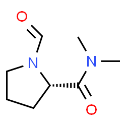 2-Pyrrolidinecarboxamide,1-formyl-N,N-dimethyl-,(2S)-(9CI) structure
