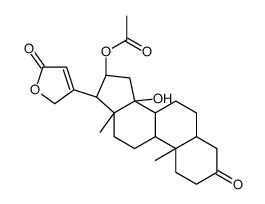 16β-(Acetyloxy)-14-hydroxy-3-oxo-5β-card-20(22)-enolide Structure