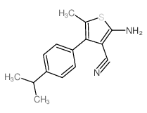 2-AMINO-4-(4-ISOPROPYLPHENYL)-5-METHYLTHIOPHENE-3-CARBONITRILE picture