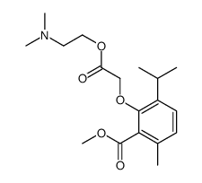 (6-Isopropyl-2-methoxycarbonyl-3-methylphenoxy)acetic acid 2-(dimethylamino)ethyl ester Structure