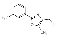 4-(Chloromethyl)-5-methyl-2-(3-methylphenyl)-1,3-oxazole结构式