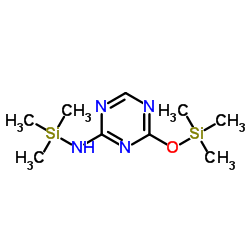 N-(Trimethylsilyl)-4-[(trimethylsilyl)oxy]-1,3,5-triazin-2-amine Structure