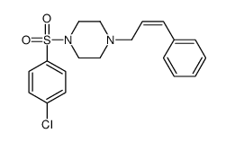 1-(4-chlorophenyl)sulfonyl-4-[(E)-3-phenylprop-2-enyl]piperazine Structure
