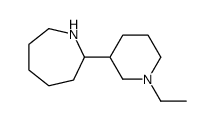 1H-Azepine,2-(1-ethyl-3-piperidinyl)hexahydro-(9CI) Structure