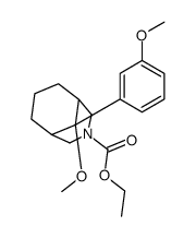 ethyl 9-methoxy-9-(3-methoxyphenyl)-3-azabicyclo[3.3.1]nonane-3-carboxylate结构式