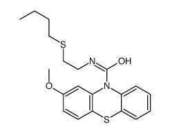 N-(2-butylsulfanylethyl)-2-methoxyphenothiazine-10-carboxamide Structure