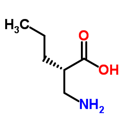 (2S)-2-(Aminomethyl)pentanoic acid Structure