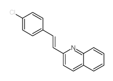 Quinoline,2-[2-(4-chlorophenyl)ethenyl]- Structure