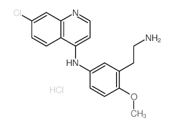 N-[3-(2-aminoethyl)-4-methoxy-phenyl]-7-chloro-quinolin-4-amine结构式