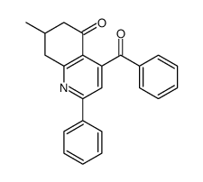 4-benzoyl-7-methyl-2-phenyl-7,8-dihydro-6H-quinolin-5-one结构式