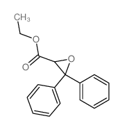 2-Oxiranecarboxylicacid, 3,3-diphenyl-, ethyl ester结构式