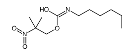 (2-methyl-2-nitropropyl) N-hexylcarbamate Structure