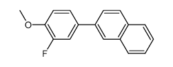 2-(3-fluoro-4-methoxyphenyl)naphthalene Structure