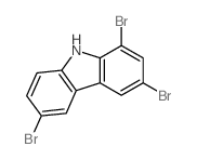1,3,6-三溴咔唑结构式