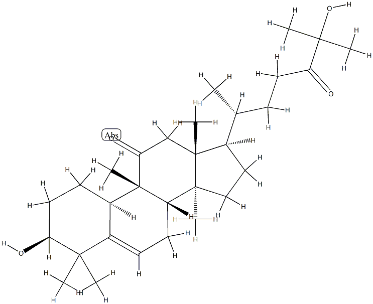 (9β,10α)-3β,25-Dihydroxy-9-methyl-19-norlanosta-5-ene-11,24-dione结构式