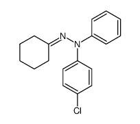 N-(4-Chloro-phenyl)-N'-cyclohexylidene-N-phenyl-hydrazine结构式