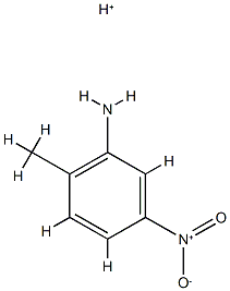 Benzenamine,2-methyl-5-nitro-,conjugate monoacid (9CI) Structure