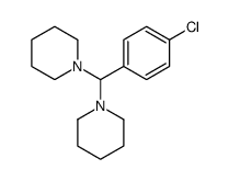 1-[(4-chlorophenyl)-piperidin-1-ylmethyl]piperidine结构式