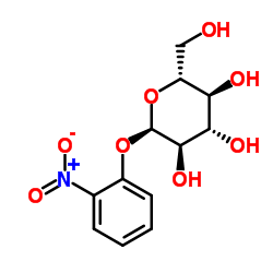 2-硝基苯基-ALPHA-D-葡萄糖吡喃糖苷结构式
