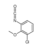 3-Chloro-2-methoxyphenyl isocyanate结构式