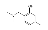 2-Dimethylaminomethyl-5-methyl-phenol结构式
