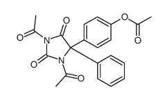 [4-(1,3-diacetyl-2,5-dioxo-4-phenylimidazolidin-4-yl)phenyl] acetate Structure