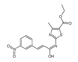 ethyl 4-methyl-2-[[(E)-3-(3-nitrophenyl)prop-2-enoyl]amino]-1,3-thiazole-5-carboxylate结构式