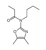 N-butyl-N-(4,5-dimethyl-1,3-oxazol-2-yl)propanamide Structure
