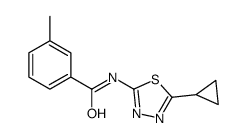 Benzamide, N-(5-cyclopropyl-1,3,4-thiadiazol-2-yl)-3-methyl- (9CI)结构式