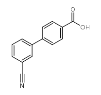 3-氰基-[1,1-联苯]-4-羧酸结构式