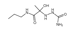2-(2-hydroxy-1-oxo-1-(propylamino)propan-2-yl)hydrazinecarboxamide结构式