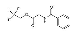 N-benzoylglycine 2,2,2-trifluoroethyl ester结构式