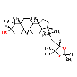 (24S)-环安坦-3,24,25-三醇 24,25-缩丙酮结构式