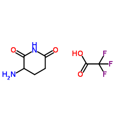 3-Amino-2,6-piperidinedione 2,2,2-Trifluoroacetate结构式