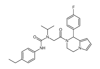 3-(4-ethylphenyl)-1-[2-[1-(4-fluorophenyl)-3,4-dihydro-1H-pyrrolo[1,2-a]pyrazin-2-yl]-2-oxoethyl]-1-propan-2-ylurea Structure