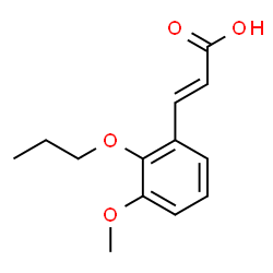 (E)-3-(3-METHOXY-2-PROPOXY-PHENYL)-ACRYLIC ACID结构式