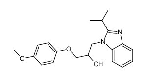 1-(4-methoxyphenoxy)-3-(2-propan-2-ylbenzimidazol-1-yl)propan-2-ol Structure