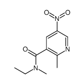 N-ethyl-N,2-dimethyl-5-nitropyridine-3-carboxamide结构式