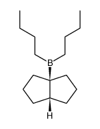 cis-bicyclo(3.3.0)oct-1-yldibutylborane Structure