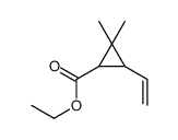 3-Ethenyl-2,2-dimethyl-1-cyclopropanecarboxylic acid ethyl ester structure