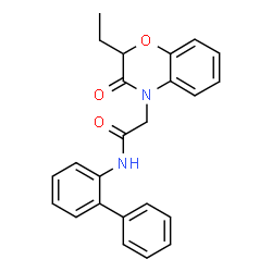 4H-1,4-Benzoxazine-4-acetamide,N-[1,1-biphenyl]-2-yl-2-ethyl-2,3-dihydro-3-oxo-(9CI)结构式